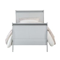 Acme Louis Philippe Iii Twin Bed In Platinum