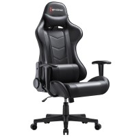 Devoko Ergonomic Gaming Chair Racing Style Adjustable Height High Back Pc Computer Chair With Headrest And Lumbar Support Executive Office Chair (Grey)