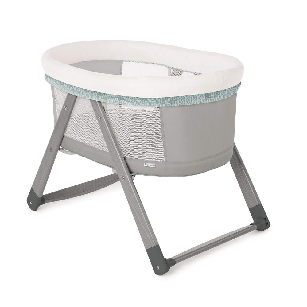 Ingenuity Foldaway Rocking Wood Bassinet Portable Folding Rocking Bassinet - Wallace