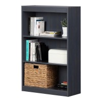 Axess 3-Shelf Bookcase, Blueberry
