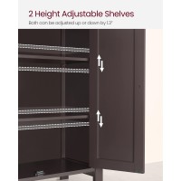 Vasagle Bathroom Floor Storage Cabinet Bathroom Storage Unit With 2 Adjustable Shelves Bathroom Cabinet Freestanding 118 X 2