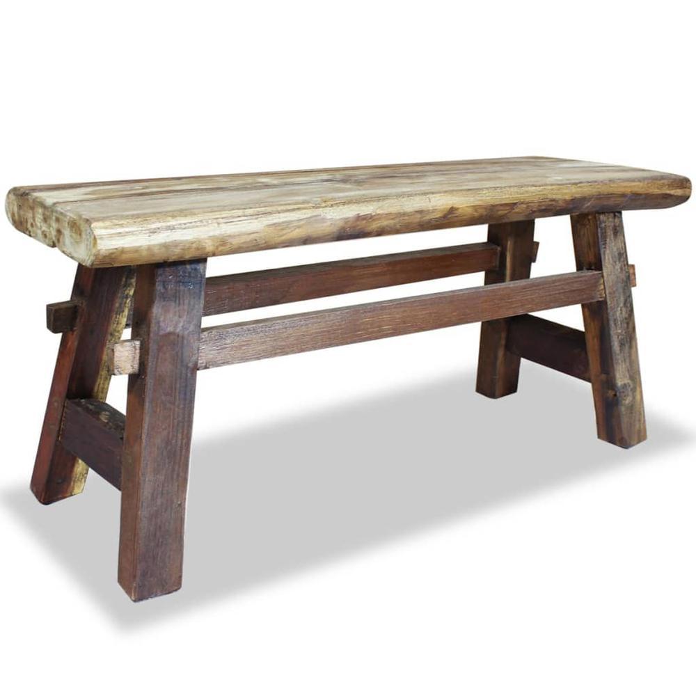 vidaXL Bench Solid Reclaimed Wood 394x11x169 244497