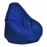 Ample Decor Bean Bag Cover (No Filling), Plush Toys Storage Soft Leatherette, Durable Construction Sturdy Zipper, Ideal For Children And Teenagers - Blue