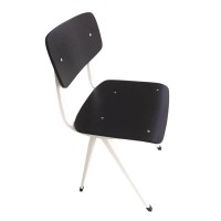 GFURN Rika Chair Black SeatBack White Frame