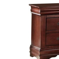 Benjara, Brown Benzara Wooden Nightstand With Drawers