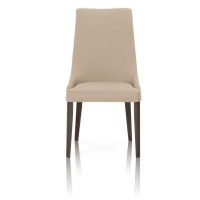 Benjara Benzara Leatherette Upholstered Dining Chair, Set Of Two, Brown And Beige,