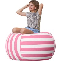 Aubliss Stuffed Animal Bean Bag Storage Chair, Beanbag Covers Only For Organizing Plush Toys, Turns Into Bean Bag Seat For Kids When Filled, Large 38