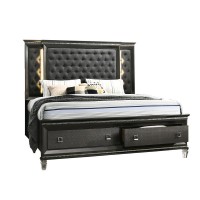 3PC Eastern King Bedroom Set 1 Panel Bed 1 Night Stands and 1 Dresser with 8 Drawers and Two Jewelry Drawers