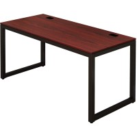 Shw Home Office 55Inch Large Computer Desk 24 Deep Blackcherry