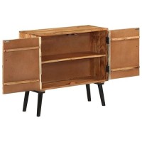 Vidaxl Solid Mango Wood Sideboard Drawer Wooden Storage Cabinet Cupboard Side Console Table Kitchen Dining Living Room Hallway Furniture