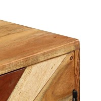 Vidaxl Solid Mango Wood Sideboard Drawer Wooden Storage Cabinet Cupboard Side Console Table Kitchen Dining Living Room Hallway Furniture