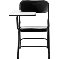 Nps 5200 Series Tablet Arm Folding Chair, Right Arm, Black (Pack Of 2)