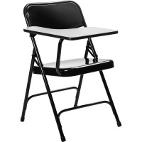 Nps 5200 Series Tablet Arm Folding Chair, Right Arm, Black (Pack Of 2)