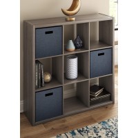 Closetmaid 9 Cube Open Back Storage Graphite Gray