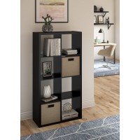 Closetmaid 4587 Decorative Open Back 8Cube Storage Organizer Black 4587