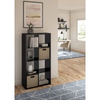 Closetmaid 4587 Decorative Open Back 8Cube Storage Organizer Black 4587