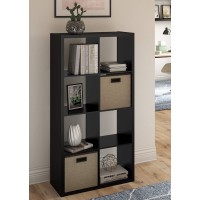 Closetmaid 4587 Decorative Open Back 8Cube Storage Organizer Black 4587