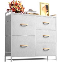 Romoon Dresser For Bedroom, 5 Chests Of Drawers, Dresser For Closet With Fabric Bins, For Living Room, Entryway (Grey)