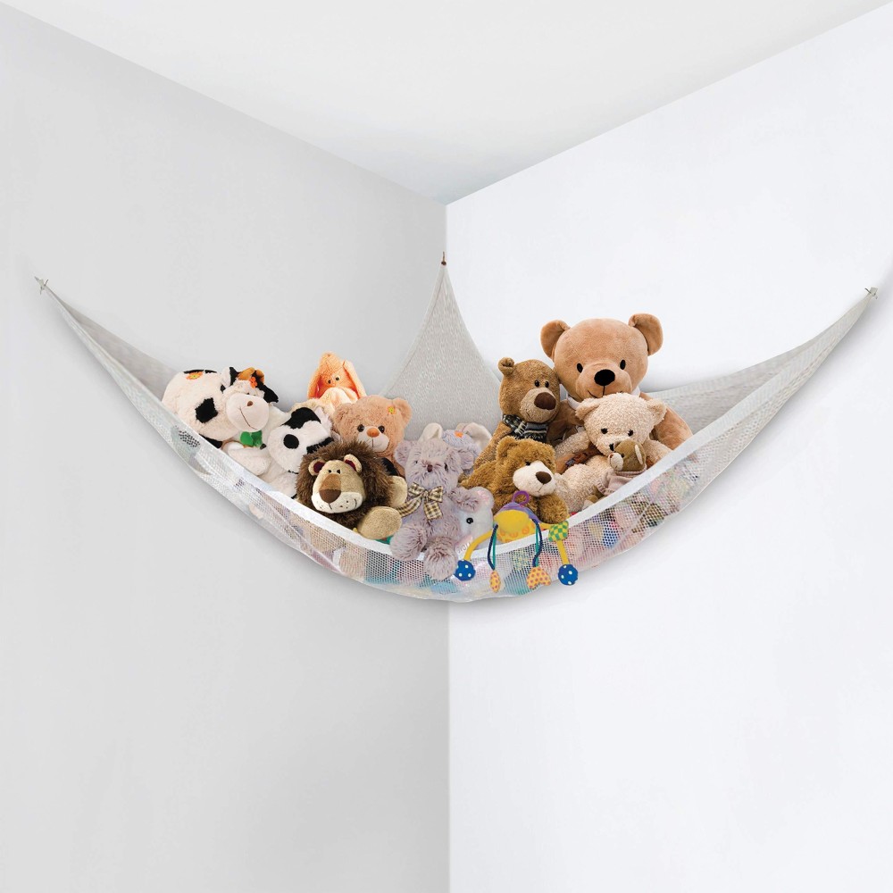 Little Chicks Toy Storage Hammock Jumbo Net - Stuffed Toys Corner Organizer - Measures 72.75