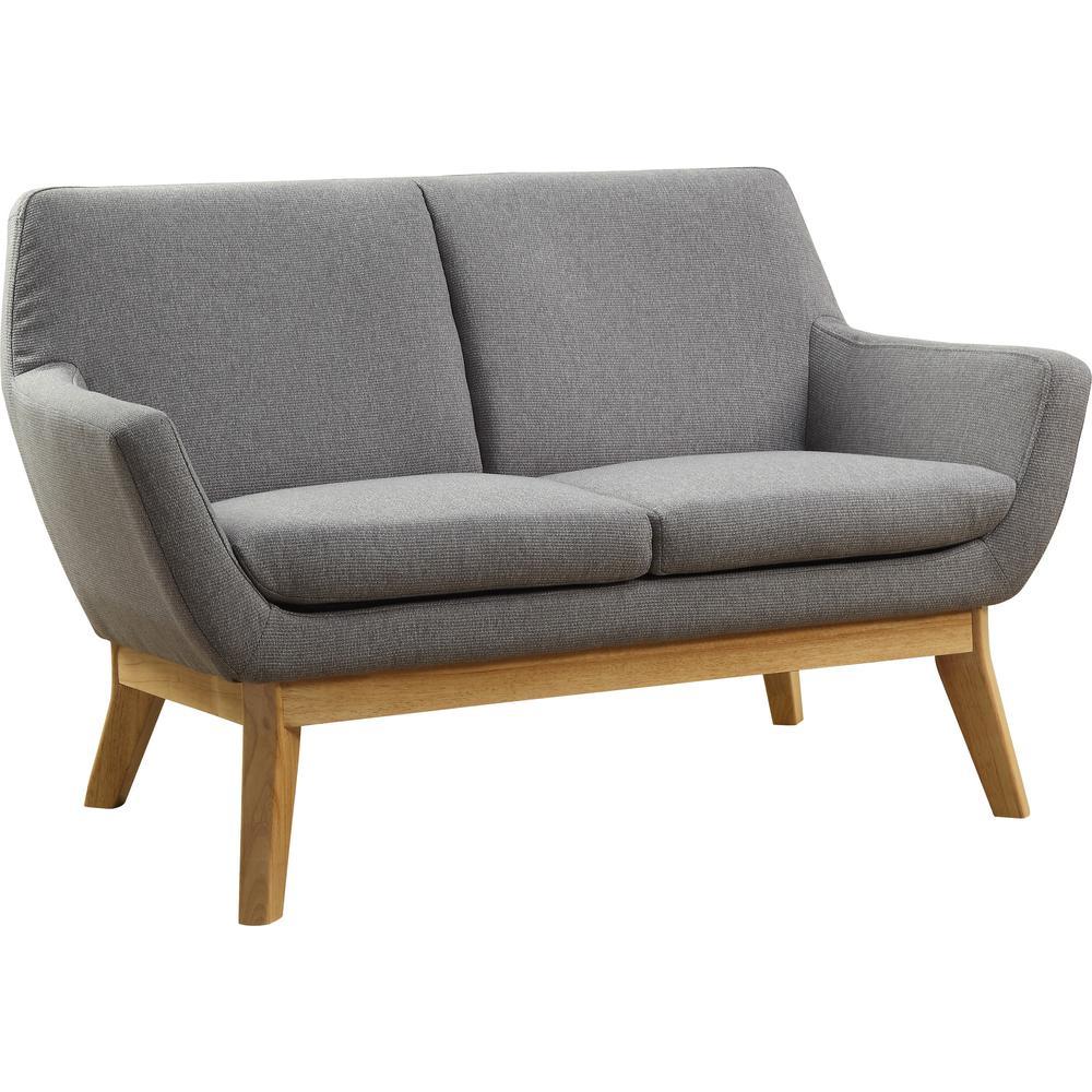 Lorell Quintessence Collection Upholstered Loveseat 531 x 198 x 328 Finish Gray