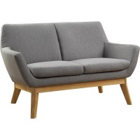 Lorell Quintessence Collection Upholstered Loveseat 531 x 198 x 328 Finish Gray