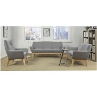 Lorell Quintessence Collection Upholstered Loveseat 531 x 198 x 328 Finish Gray