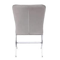 Acme Daire Side Chair Set Of 2 In Pu And Chrome