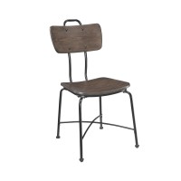 Acme Garron Side Chair (Set Of 2) In Walnut And Black