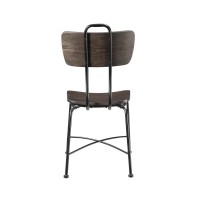 Acme Garron Side Chair (Set Of 2) In Walnut And Black