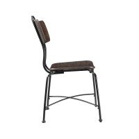 Acme Garron Side Chair (Set Of 2) In Walnut And Black