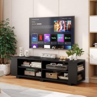 Tangkula Wood Tv Stand For Tvs Up To 65 Inch Flat Screen Modern Entertainment Center With 8 Open Shelves Universal Tv Storage