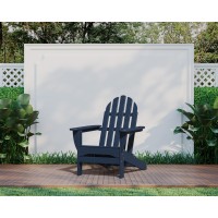 Polywood Ad4030Nv Classic Adirondack Chair Navy