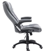 Daals Executive Recline Extra Padded Office Chair (Grey Fabric)