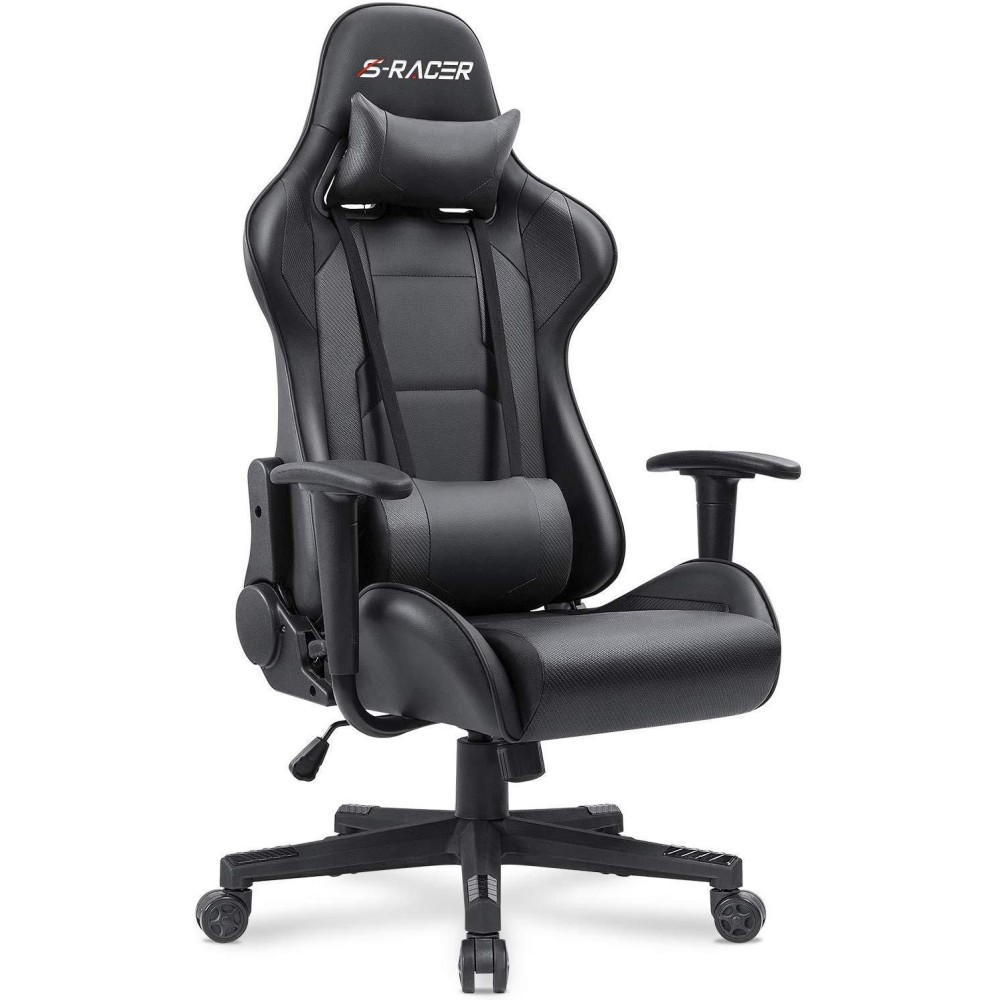 Homall Gaming Chair Office Chair High Back Computer Chair Leather Desk Chair Racing Executive Ergonomic Adjustable Swivel Task