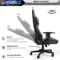 Homall Gaming Chair Office Chair High Back Computer Chair Leather Desk Chair Racing Executive Ergonomic Adjustable Swivel Task