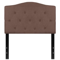 Emma Oliver Tufted Upholstered Twin Size Headboard In Camel Fabric