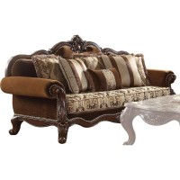 Acme Furniture Upholstered Sofas, Cherry Oak