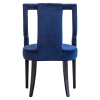 Viola Velvet Fabric Klismos Chair