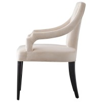 Viola Velvet Fabric Klismos Chair