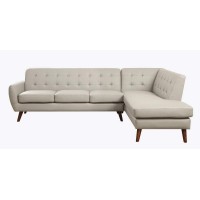 Acme Essick Ii Sectional Sofa In Gray Pu