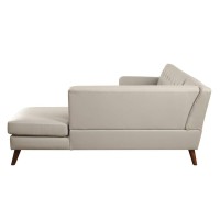 Acme Essick Ii Sectional Sofa In Gray Pu