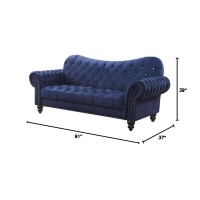 Acme Iberis Sofa In Navy Velvet