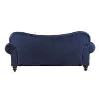 Acme Iberis Sofa In Navy Velvet