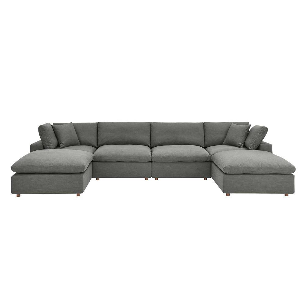 Commix Down Filled Overstuffed 6Piece Sectional Sofa