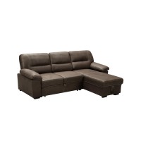 Lilola Home 87802 Sectional Saddle Brown