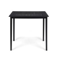 Christopher Knight Home Teresa Outdoor Minimalist Acacia Wood Rectangle Bar Table Dark Gray