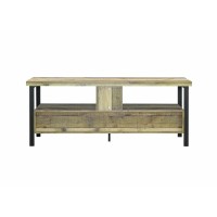 Rustic Weathered Pine 60 TV Console