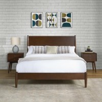 Landon Queen Bed Mahogany Headboard Footboard Rails