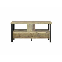 Rustic Weathered Pine 48 TV Console