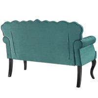 Viola Chesterfield Button Tufted Loveseat Performance Velvet Settee